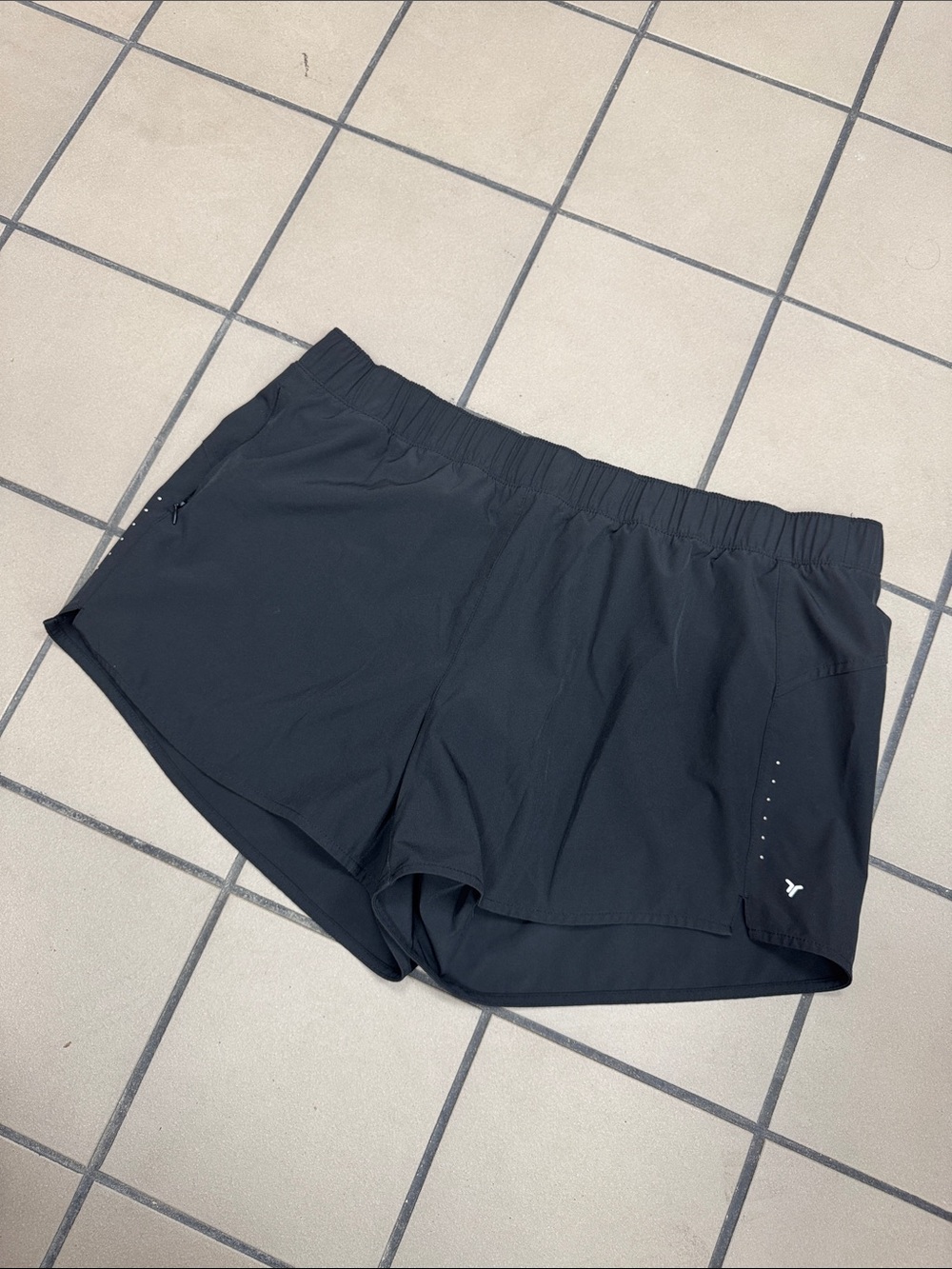 Old Navy Black Athletic Running Shorts with Reflective Details
